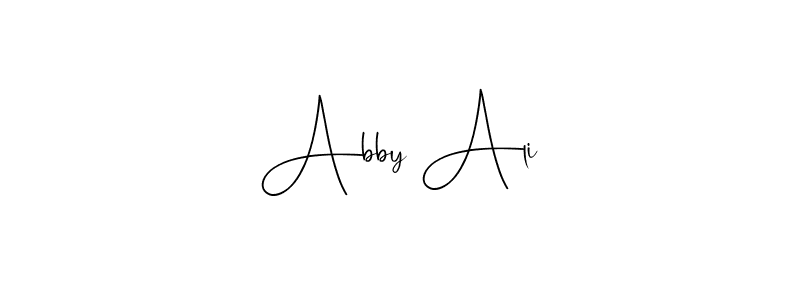 The best way (Andilay-7BmLP) to make a short signature is to pick only two or three words in your name. The name Abby Ali include a total of six letters. For converting this name. Abby Ali signature style 4 images and pictures png