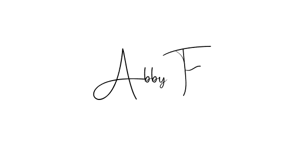 The best way (Andilay-7BmLP) to make a short signature is to pick only two or three words in your name. The name Abby F include a total of six letters. For converting this name. Abby F signature style 4 images and pictures png