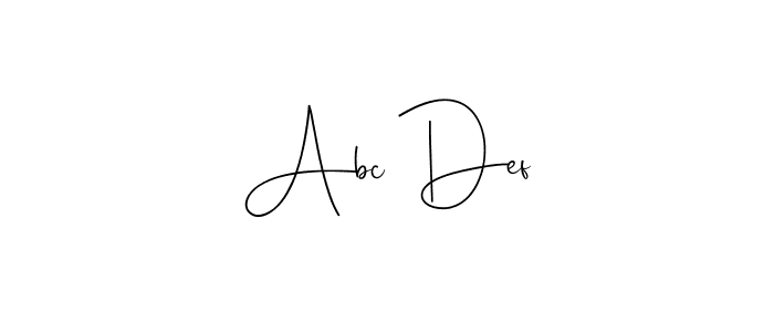 if you are searching for the best signature style for your name Abc Def. so please give up your signature search. here we have designed multiple signature styles  using Andilay-7BmLP. Abc Def signature style 4 images and pictures png