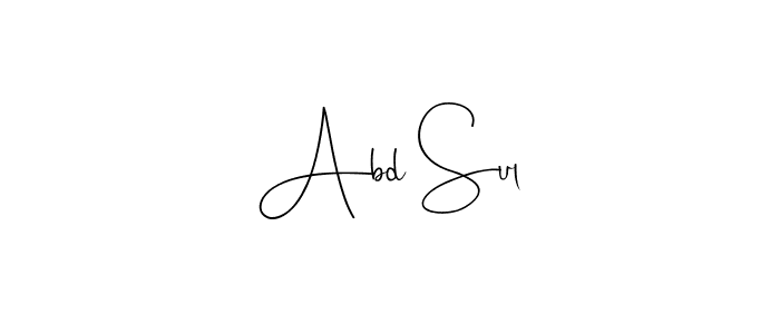 This is the best signature style for the Abd Sul name. Also you like these signature font (Andilay-7BmLP). Mix name signature. Abd Sul signature style 4 images and pictures png