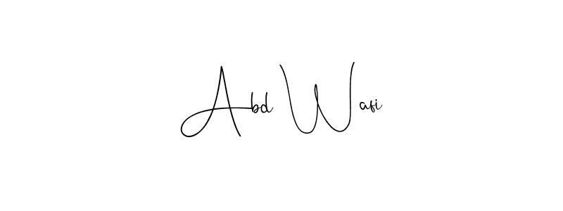 Once you've used our free online signature maker to create your best signature Andilay-7BmLP style, it's time to enjoy all of the benefits that Abd Wafi name signing documents. Abd Wafi signature style 4 images and pictures png