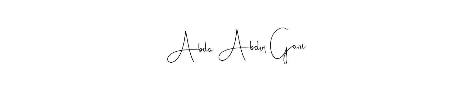 Abda Abdul Gani stylish signature style. Best Handwritten Sign (Andilay-7BmLP) for my name. Handwritten Signature Collection Ideas for my name Abda Abdul Gani. Abda Abdul Gani signature style 4 images and pictures png
