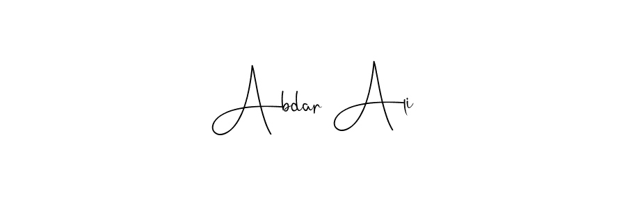 Make a beautiful signature design for name Abdar Ali. Use this online signature maker to create a handwritten signature for free. Abdar Ali signature style 4 images and pictures png