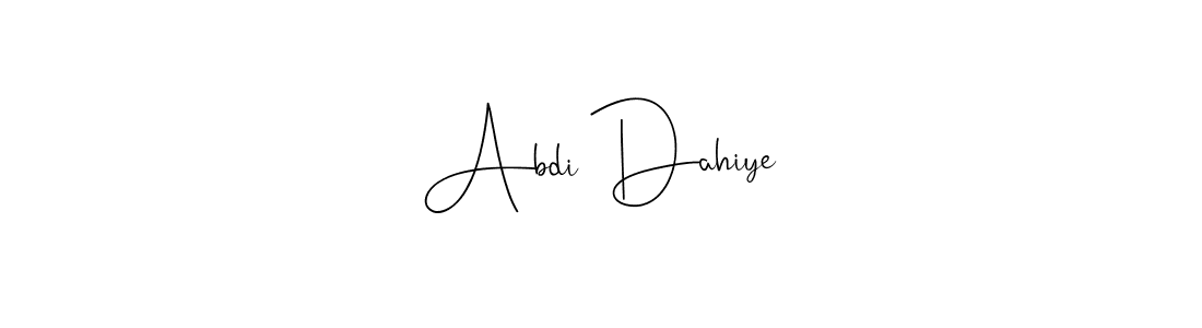 Also we have Abdi Dahiye name is the best signature style. Create professional handwritten signature collection using Andilay-7BmLP autograph style. Abdi Dahiye signature style 4 images and pictures png