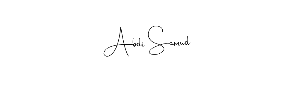 Make a beautiful signature design for name Abdi Samad. With this signature (Andilay-7BmLP) style, you can create a handwritten signature for free. Abdi Samad signature style 4 images and pictures png