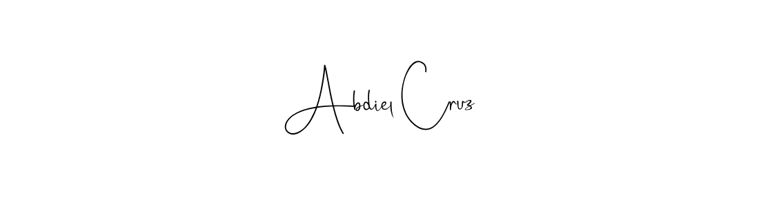 if you are searching for the best signature style for your name Abdiel Cruz. so please give up your signature search. here we have designed multiple signature styles  using Andilay-7BmLP. Abdiel Cruz signature style 4 images and pictures png