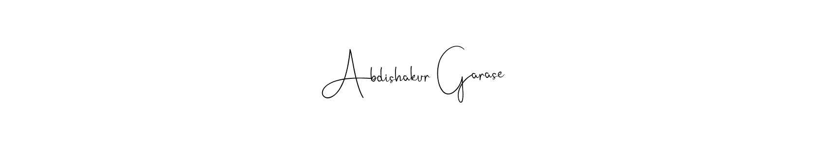 Make a short Abdishakur Garase signature style. Manage your documents anywhere anytime using Andilay-7BmLP. Create and add eSignatures, submit forms, share and send files easily. Abdishakur Garase signature style 4 images and pictures png