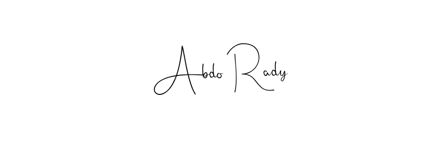 Abdo Rady stylish signature style. Best Handwritten Sign (Andilay-7BmLP) for my name. Handwritten Signature Collection Ideas for my name Abdo Rady. Abdo Rady signature style 4 images and pictures png