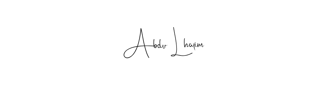 This is the best signature style for the Abdu Lhalim name. Also you like these signature font (Andilay-7BmLP). Mix name signature. Abdu Lhalim signature style 4 images and pictures png