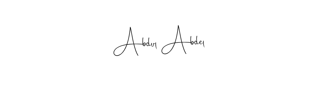 You should practise on your own different ways (Andilay-7BmLP) to write your name (Abdul Abdel) in signature. don't let someone else do it for you. Abdul Abdel signature style 4 images and pictures png