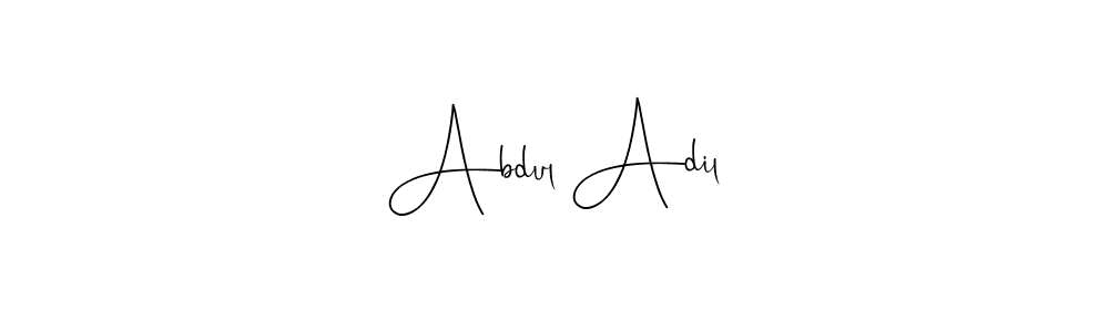 Andilay-7BmLP is a professional signature style that is perfect for those who want to add a touch of class to their signature. It is also a great choice for those who want to make their signature more unique. Get Abdul Adil name to fancy signature for free. Abdul Adil signature style 4 images and pictures png