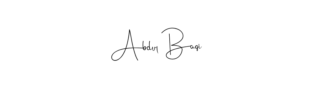 Design your own signature with our free online signature maker. With this signature software, you can create a handwritten (Andilay-7BmLP) signature for name Abdul Baqi. Abdul Baqi signature style 4 images and pictures png