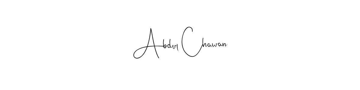 Use a signature maker to create a handwritten signature online. With this signature software, you can design (Andilay-7BmLP) your own signature for name Abdul Chawan. Abdul Chawan signature style 4 images and pictures png