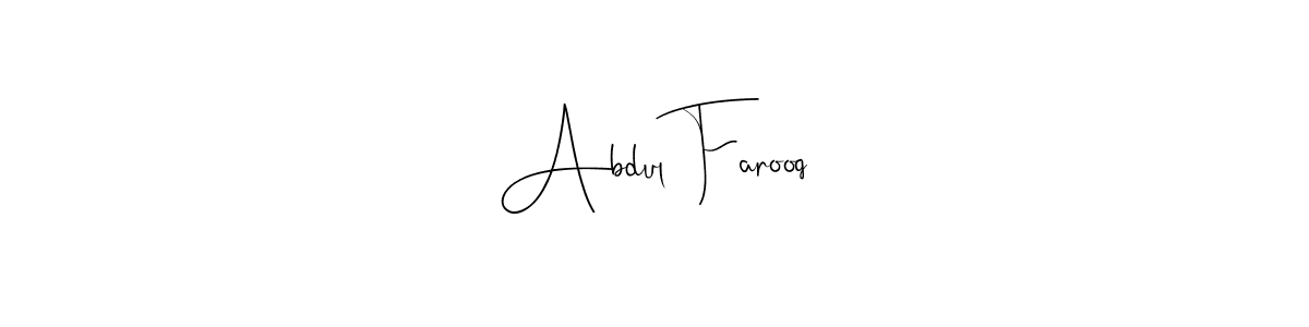 You should practise on your own different ways (Andilay-7BmLP) to write your name (Abdul Farooq) in signature. don't let someone else do it for you. Abdul Farooq signature style 4 images and pictures png