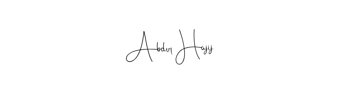 It looks lik you need a new signature style for name Abdul Hajij. Design unique handwritten (Andilay-7BmLP) signature with our free signature maker in just a few clicks. Abdul Hajij signature style 4 images and pictures png