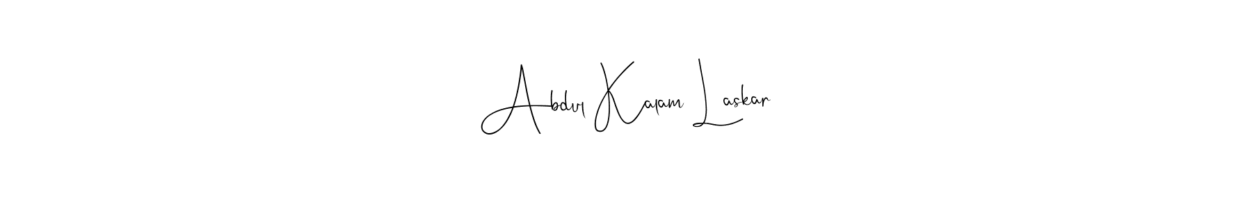 You should practise on your own different ways (Andilay-7BmLP) to write your name (Abdul Kalam Laskar) in signature. don't let someone else do it for you. Abdul Kalam Laskar signature style 4 images and pictures png