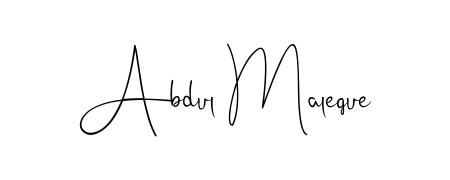 Get inspired by this graceful Andilay-7BmLP signature style for name Abdul Maleque. Smooth loops and balanced proportions for everyday use. Abdul Maleque signature style 4 images and pictures png