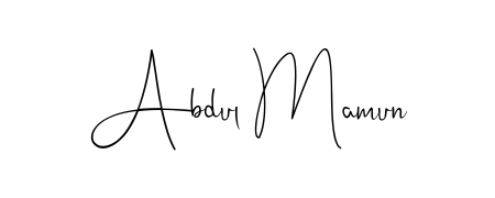 Style your name Abdul Mamun with confidence using Andilay-7BmLP signature design. Simple, elegant, and ready for immediate document use. Abdul Mamun signature style 4 images and pictures png