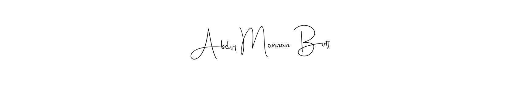 Also You can easily find your signature by using the search form. We will create Abdul Mannan Butt name handwritten signature images for you free of cost using Andilay-7BmLP sign style. Abdul Mannan Butt signature style 4 images and pictures png