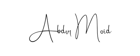 Make your name Abdul Moid memorable on every contract using Andilay-7BmLP autograph style. Instant transparent background export available. Abdul Moid signature style 4 images and pictures png
