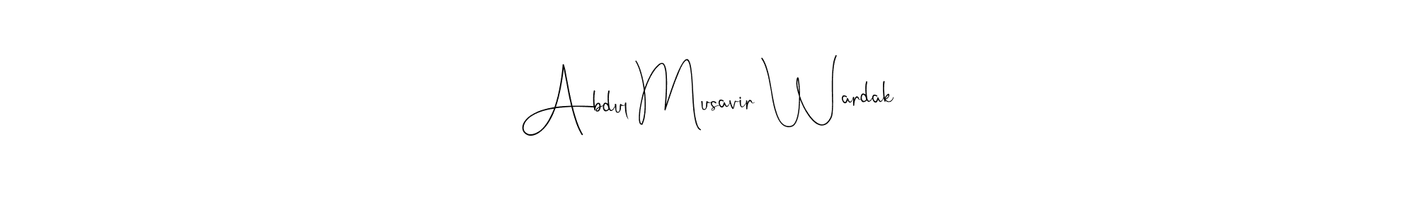 Make a short Abdul Musavir Wardak signature style. Manage your documents anywhere anytime using Andilay-7BmLP. Create and add eSignatures, submit forms, share and send files easily. Abdul Musavir Wardak signature style 4 images and pictures png