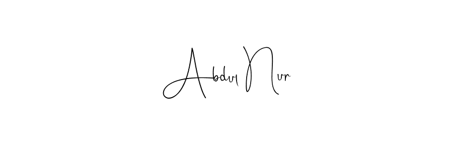 This is the best signature style for the Abdul Nur name. Also you like these signature font (Andilay-7BmLP). Mix name signature. Abdul Nur signature style 4 images and pictures png