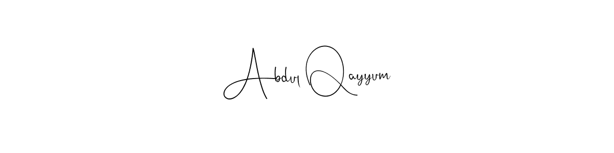 Also You can easily find your signature by using the search form. We will create Abdul Qayyum name handwritten signature images for you free of cost using Andilay-7BmLP sign style. Abdul Qayyum signature style 4 images and pictures png