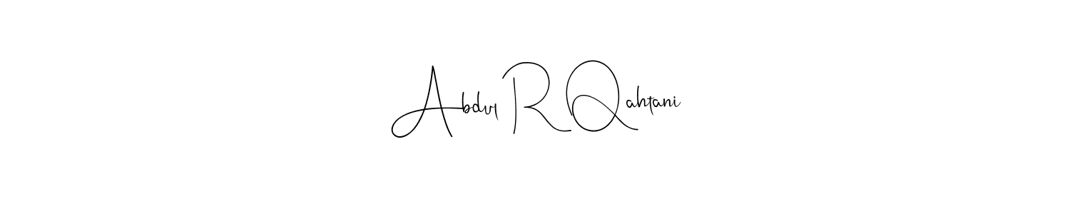 Also You can easily find your signature by using the search form. We will create Abdul R Qahtani name handwritten signature images for you free of cost using Andilay-7BmLP sign style. Abdul R Qahtani signature style 4 images and pictures png