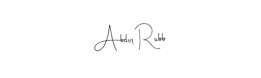 Design your own signature with our free online signature maker. With this signature software, you can create a handwritten (Andilay-7BmLP) signature for name Abdul Rabb. Abdul Rabb signature style 4 images and pictures png