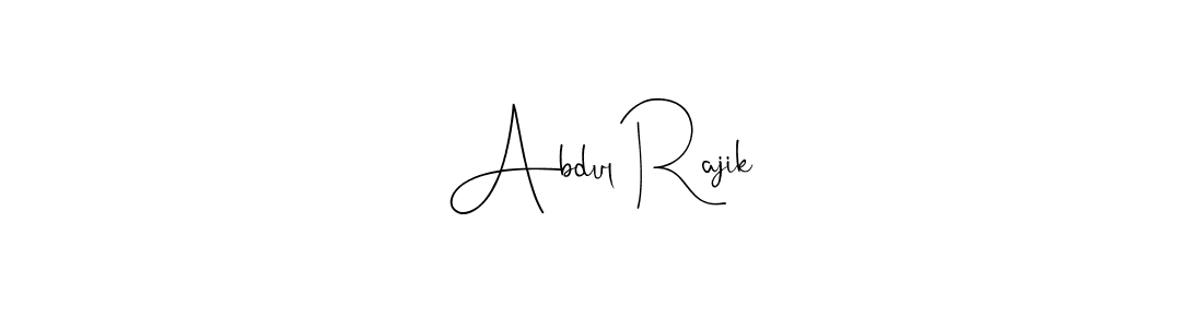 Create a beautiful signature design for name Abdul Rajik. With this signature (Andilay-7BmLP) fonts, you can make a handwritten signature for free. Abdul Rajik signature style 4 images and pictures png