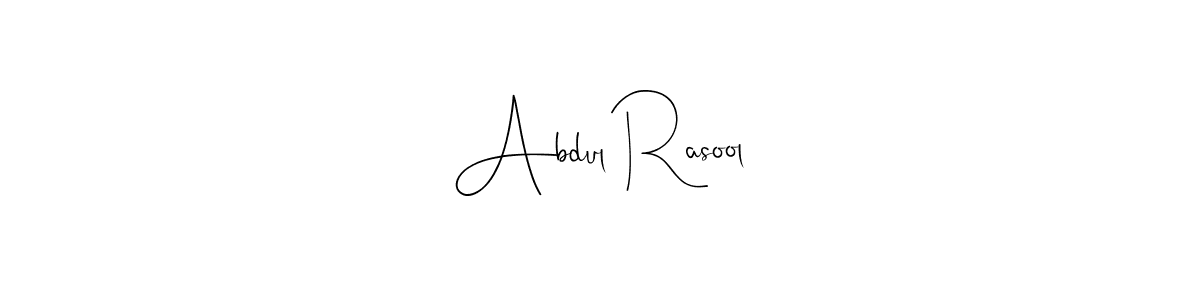 Also we have Abdul Rasool name is the best signature style. Create professional handwritten signature collection using Andilay-7BmLP autograph style. Abdul Rasool signature style 4 images and pictures png