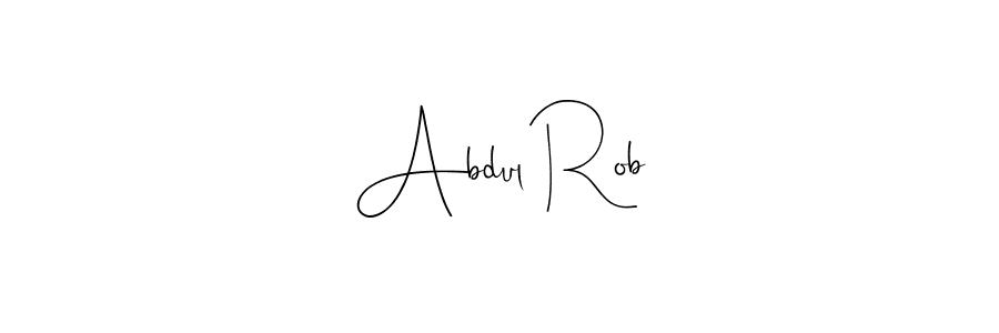 Andilay-7BmLP is a professional signature style that is perfect for those who want to add a touch of class to their signature. It is also a great choice for those who want to make their signature more unique. Get Abdul Rob name to fancy signature for free. Abdul Rob signature style 4 images and pictures png