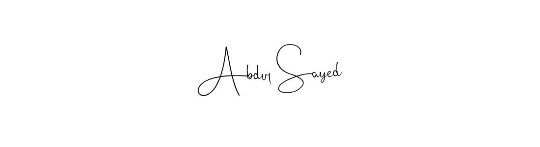 How to make Abdul Sayed signature? Andilay-7BmLP is a professional autograph style. Create handwritten signature for Abdul Sayed name. Abdul Sayed signature style 4 images and pictures png