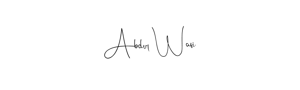 Also we have Abdul Wafi name is the best signature style. Create professional handwritten signature collection using Andilay-7BmLP autograph style. Abdul Wafi signature style 4 images and pictures png