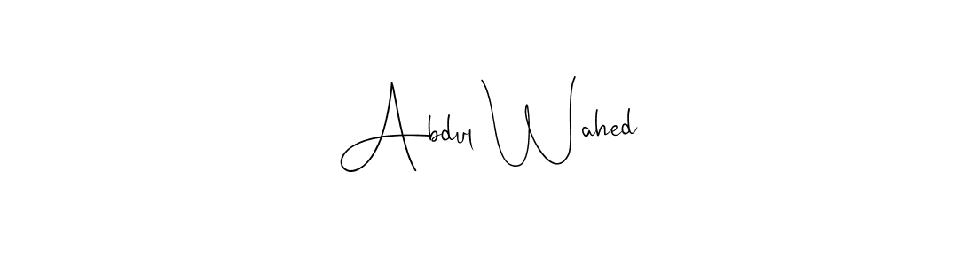 How to make Abdul Wahed signature? Andilay-7BmLP is a professional autograph style. Create handwritten signature for Abdul Wahed name. Abdul Wahed signature style 4 images and pictures png