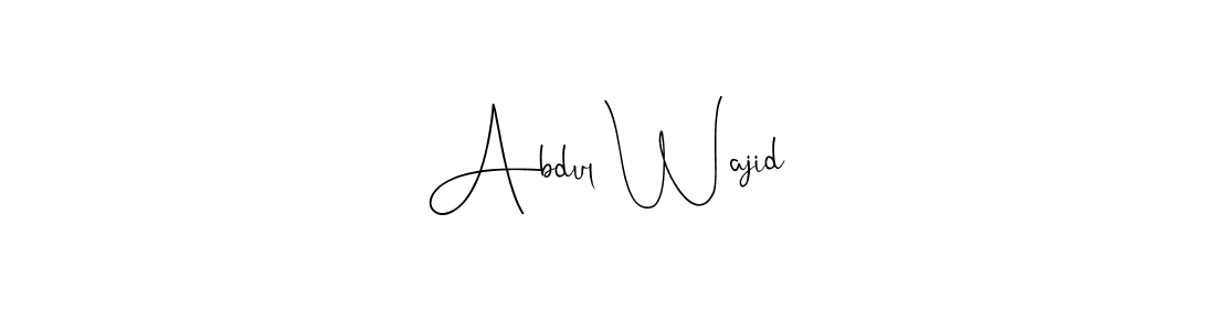 Abdul Wajid stylish signature style. Best Handwritten Sign (Andilay-7BmLP) for my name. Handwritten Signature Collection Ideas for my name Abdul Wajid. Abdul Wajid signature style 4 images and pictures png