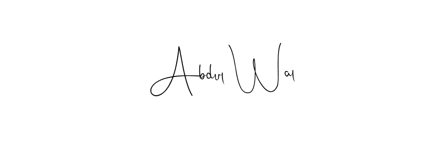 Abdul Wal stylish signature style. Best Handwritten Sign (Andilay-7BmLP) for my name. Handwritten Signature Collection Ideas for my name Abdul Wal. Abdul Wal signature style 4 images and pictures png