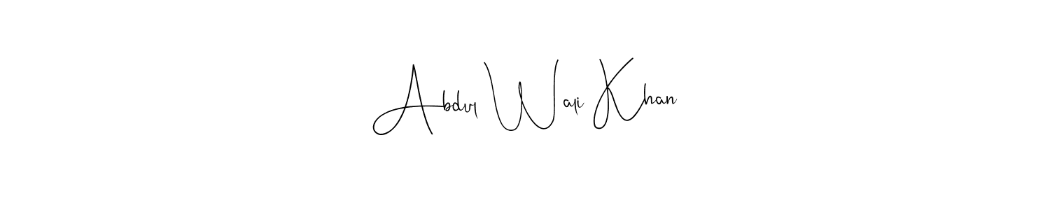 Abdul Wali Khan stylish signature style. Best Handwritten Sign (Andilay-7BmLP) for my name. Handwritten Signature Collection Ideas for my name Abdul Wali Khan. Abdul Wali Khan signature style 4 images and pictures png