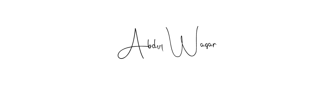 Use a signature maker to create a handwritten signature online. With this signature software, you can design (Andilay-7BmLP) your own signature for name Abdul Waqar. Abdul Waqar signature style 4 images and pictures png