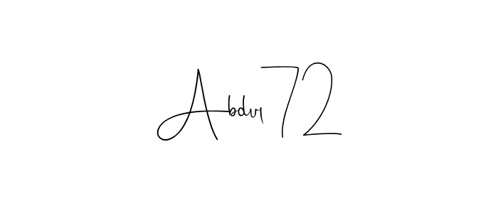 Also we have Abdul72 name is the best signature style. Create professional handwritten signature collection using Andilay-7BmLP autograph style. Abdul72 signature style 4 images and pictures png