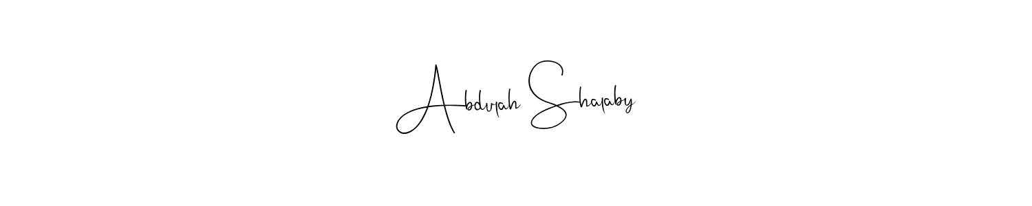 Create a beautiful signature design for name Abdulah Shalaby. With this signature (Andilay-7BmLP) fonts, you can make a handwritten signature for free. Abdulah Shalaby signature style 4 images and pictures png