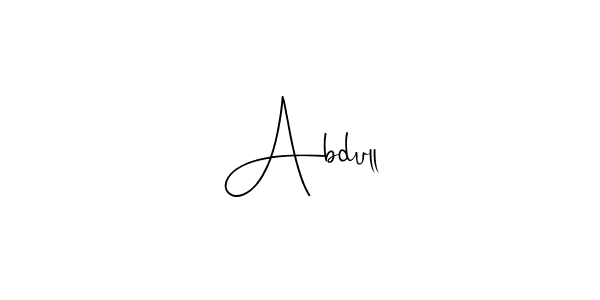 You should practise on your own different ways (Andilay-7BmLP) to write your name (Abdull) in signature. don't let someone else do it for you. Abdull signature style 4 images and pictures png