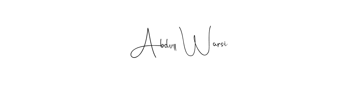 How to Draw Abdull Warsi signature style? Andilay-7BmLP is a latest design signature styles for name Abdull Warsi. Abdull Warsi signature style 4 images and pictures png