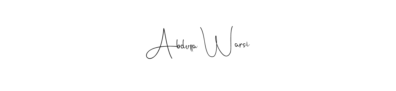 Check out images of Autograph of Abdulla Warsi name. Actor Abdulla Warsi Signature Style. Andilay-7BmLP is a professional sign style online. Abdulla Warsi signature style 4 images and pictures png