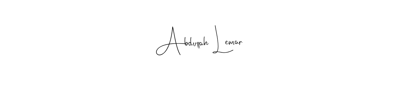 Also we have Abdullah Lemar name is the best signature style. Create professional handwritten signature collection using Andilay-7BmLP autograph style. Abdullah Lemar signature style 4 images and pictures png