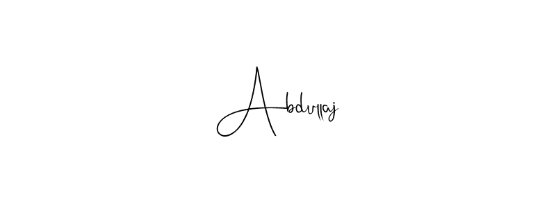 Design your own signature with our free online signature maker. With this signature software, you can create a handwritten (Andilay-7BmLP) signature for name Abdullaj. Abdullaj signature style 4 images and pictures png