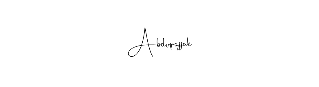 How to make Abdulrajjak signature? Andilay-7BmLP is a professional autograph style. Create handwritten signature for Abdulrajjak name. Abdulrajjak signature style 4 images and pictures png