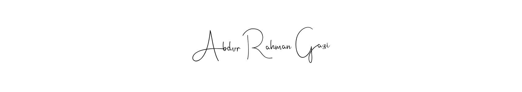 Use a signature maker to create a handwritten signature online. With this signature software, you can design (Andilay-7BmLP) your own signature for name Abdur Rahman Gazi. Abdur Rahman Gazi signature style 4 images and pictures png