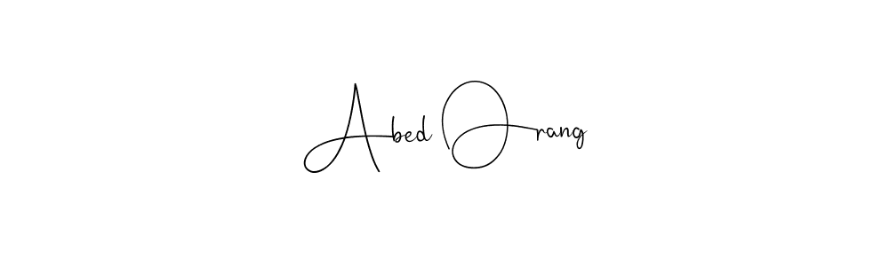Andilay-7BmLP is a professional signature style that is perfect for those who want to add a touch of class to their signature. It is also a great choice for those who want to make their signature more unique. Get Abed Orang name to fancy signature for free. Abed Orang signature style 4 images and pictures png