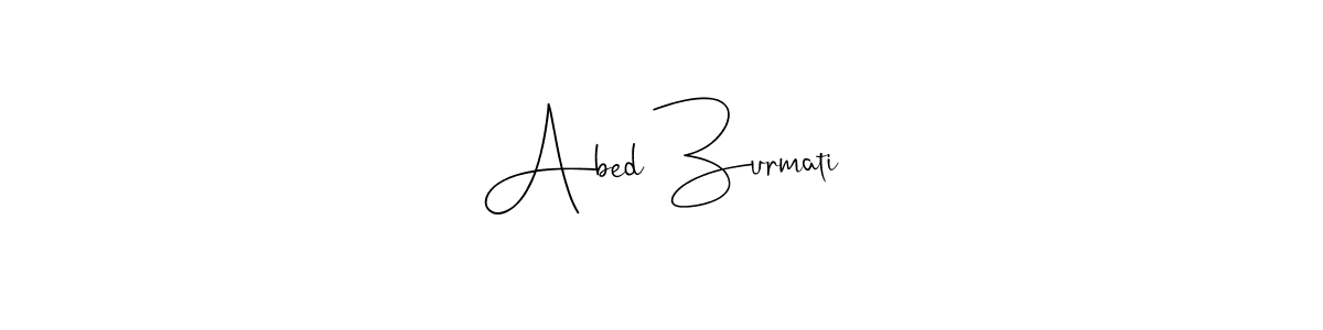 Make a beautiful signature design for name Abed Zurmati. Use this online signature maker to create a handwritten signature for free. Abed Zurmati signature style 4 images and pictures png